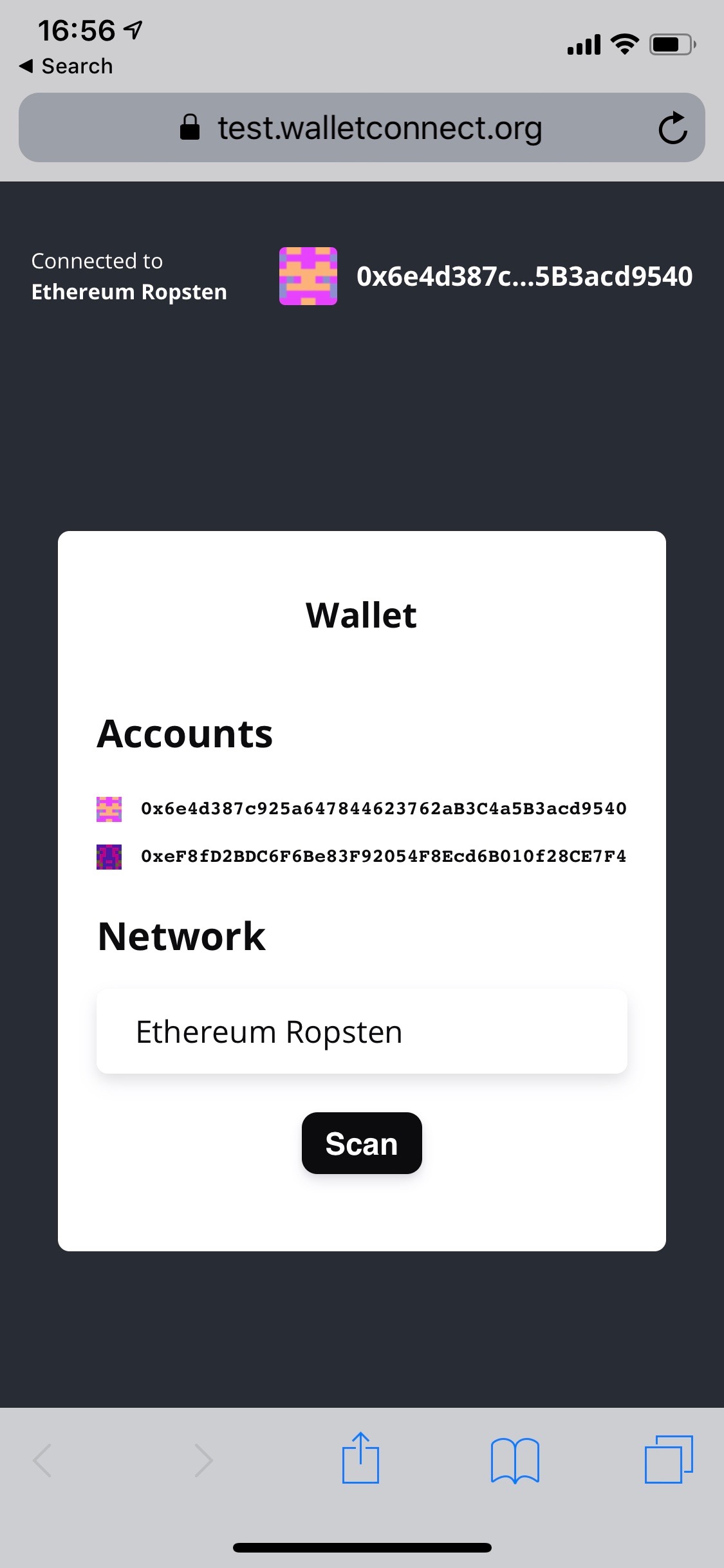 test wallet